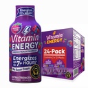 Vitamin Energy Mood+ Extra Strength Energy Shot Tropical Berry 24 Pack, 260mg Natural Caffeine, B-Vitamine, Rhodiola, Kamille, Mood & Energy Support, Zero Sugar, Gluten-Free, Vegan, 1,93 fl oz