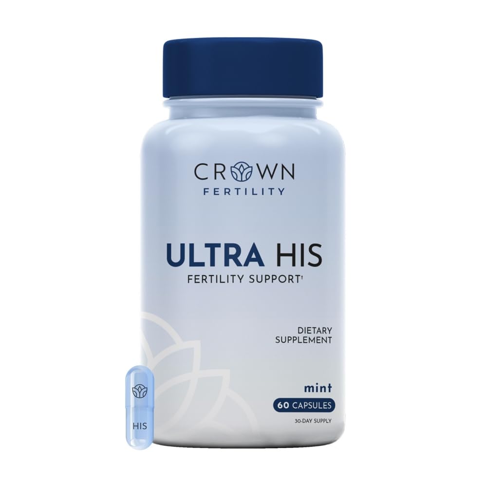 Ultra His Fertility Supplements for Men, 60 Capsules- 30 Day Supply, Mint Flavored Sperm Support Pills- Made in USA