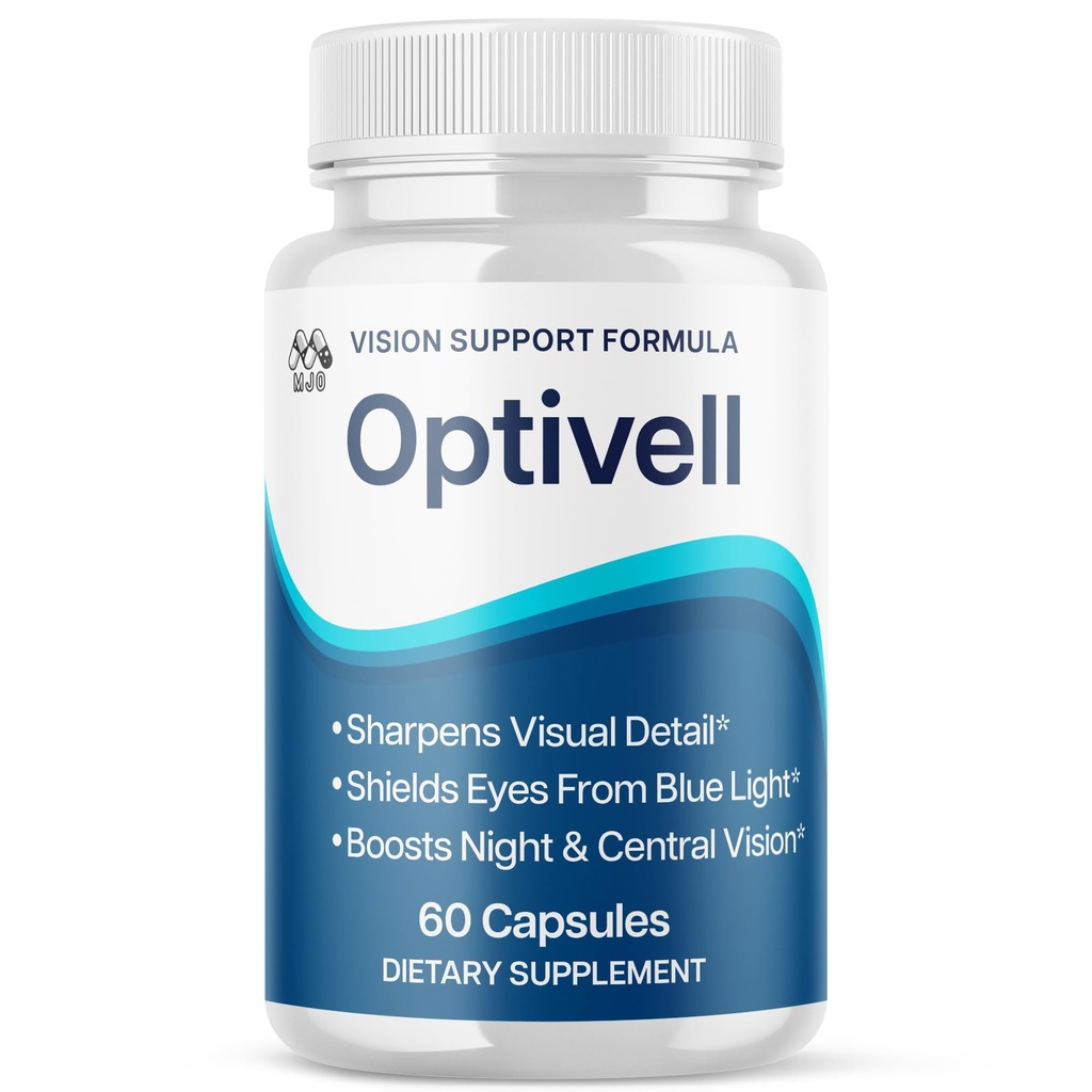 Optivell Eye Capsules, Official Optivell Eye Vitamin Pills with All Natural Ingredients, Advanced Vision Formula Supplement Pills Supporting Ocular Health and Wellness Naturally (60 Capsules)