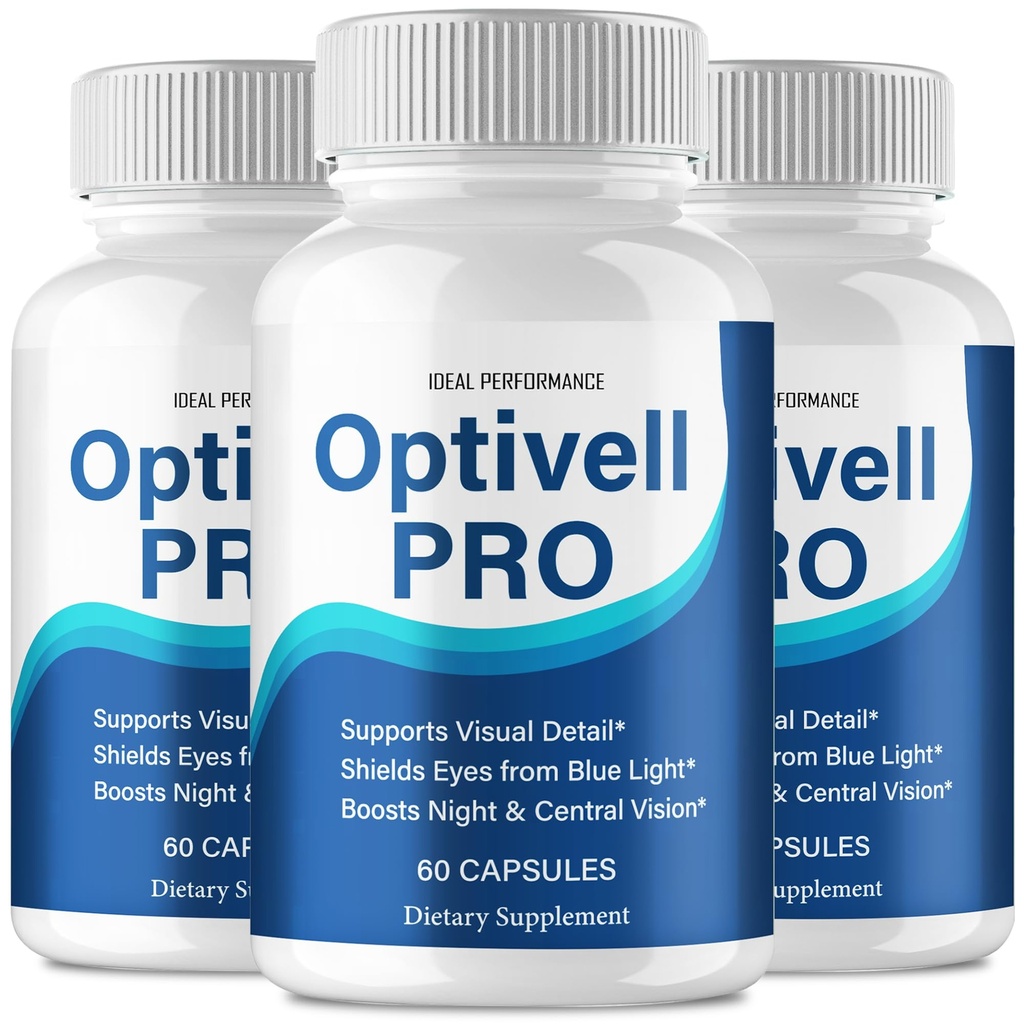 Optivell Eye Capsules, Optivell Pills Supplement - Maximum Strength, All Natural Visual Wellness and Crystal Clear View, Advanced Formula Optivell Vision Support Reviews (3 Pack)
