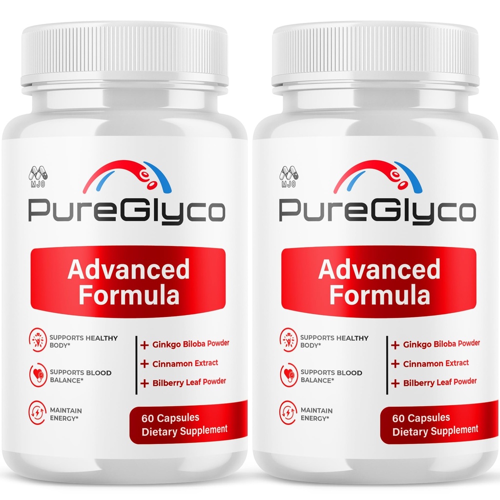 (2 Pack) Pure Glyco Capsules, Official PureGlyco Pills with All Natural Ingredients, Advanced Pure Glyco Health and Wellness Vitamin Supplement Formula Max Strength Multivitamin Support (120 Capsules)