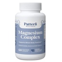 Pattern Wellness Magnesium Complex – Supports Muscle, Bone & Relaxation Health – with Zinc & Vitamin D – Daily Support Formula – 60 Vegan Capsules
