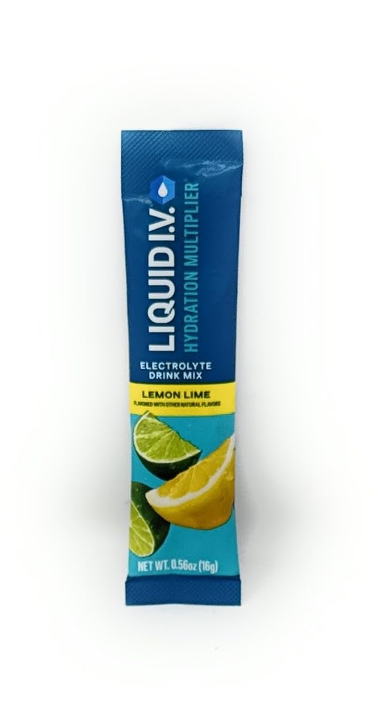 Liquid I.V. Hydration Multiplier - Lemon Lime Liquid IV - 50 Pack - Electrolyte Drink Mix for Rapid Hydration - Suitable for Travel and Outdoor Activities - Liquid IV Supplement