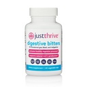 Just Thrive Digestive Bitters – Herbal Digestive Support, Eases Occasional Bloating, Gut Health, & Nutrient Absorption – 12 Botanical Extracts – 60 Vegan Capsules