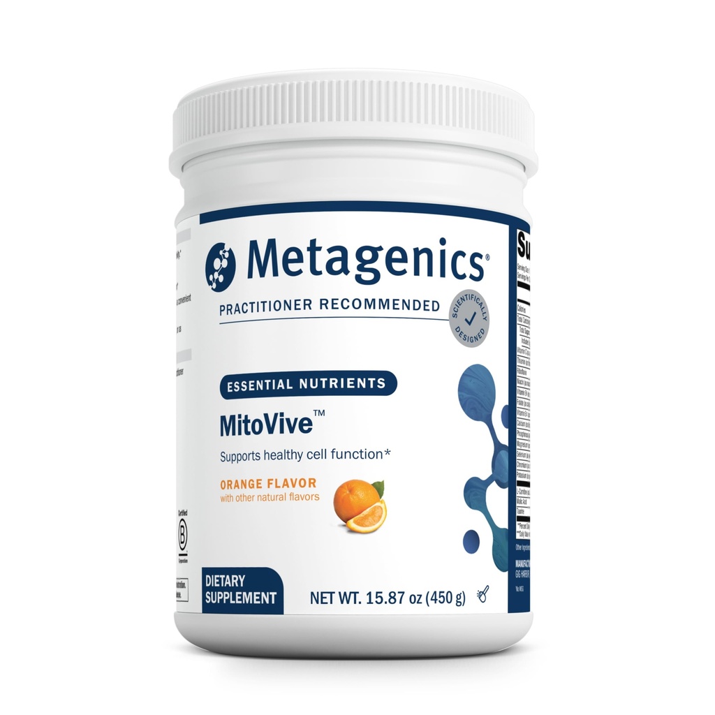 Metagenics MitoVive - Mitochondrien Balance - mit Aminosäuren, Magnesium & More - Mitochondrien Gesundheit - Glutenfrei & Non-GMO - 30 Servieren - 15.87 oz
