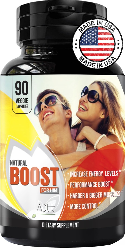 Jadee Natural Male Enhancing Supplement - Erhöhe 2" in 60 Tagen Erweiterung & Male Enhancement Pills, Förderung von Größe, Stärke, Energie, Stamina, Letzte längere Erektion Unterstützung, Testosteron Booster für Männer