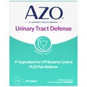 AZO Urinary Tract Defense Antibacterial Protection Helps Control a UTI Until You Can See a Doctor #1 Most Trusted Urinary Health Brand 48 Tablets