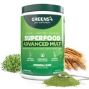 Grüns+ Advanced Multi Raw Superfood | Essential Blend of Raw Foods, Superfruits und Sea Vegetables Pulver | Vegan | Nahrungsergänzungsmittel | Non GMO, Soy Dairy & Gluten-Free | Größe 9.4oz