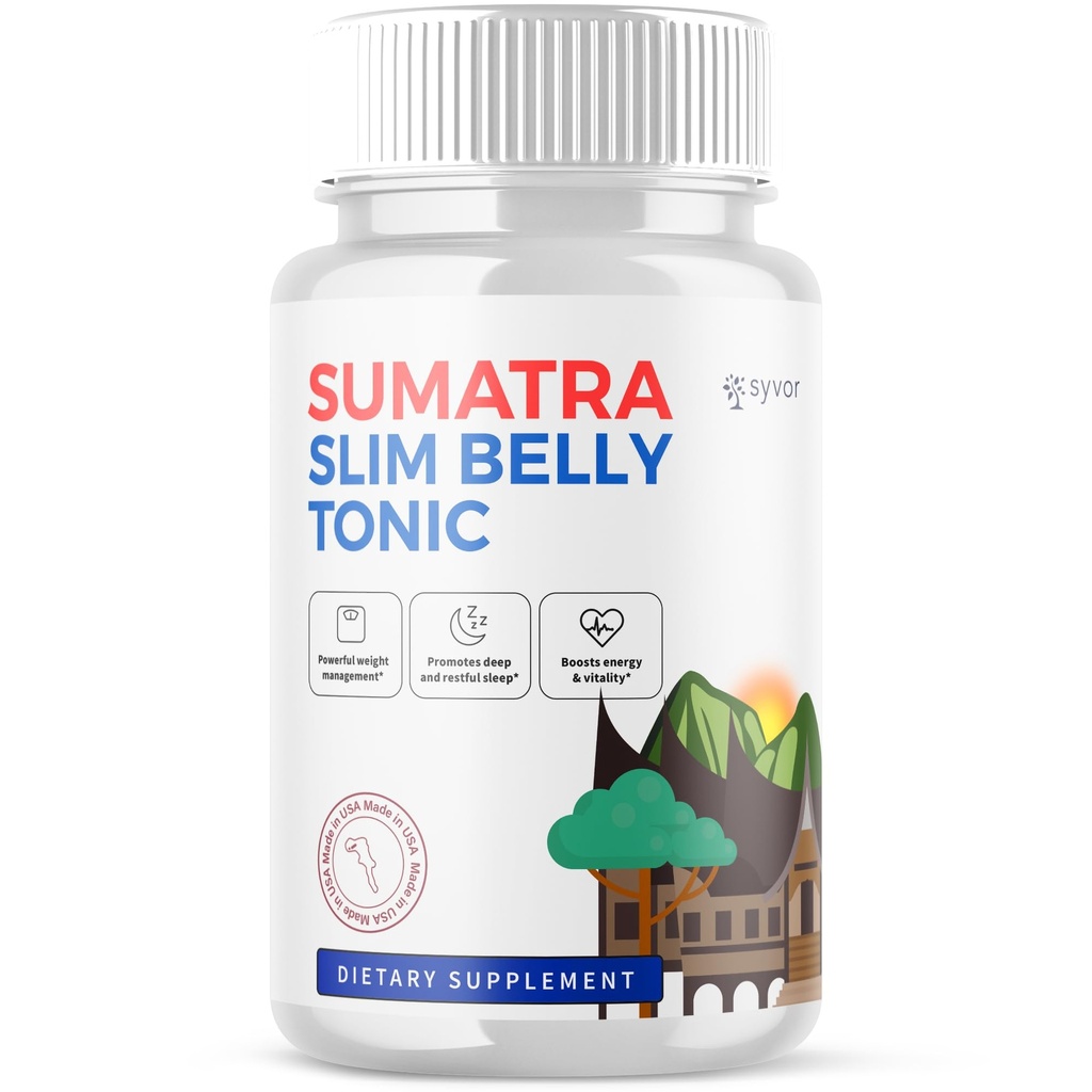 Sumatra SlimBelly Tonic Capsules, Official SumatraSlimBelly Tonic Pills with All Natural Ingredients, Advanced Health & Wellness Formula with Premium Vitamins for Active Lifestyle (60 Capsules)