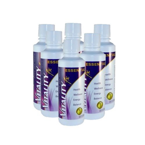 VITALITY fx ESSENTIAL Liquid Multivitamin for Men & Women - 200+ Essential Nutrients | Energy & Wellness Formula For Better Metabolism & Immune Support | Fast Absorption, Sugar-Free (6-Pack)