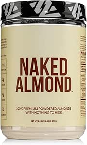 NAKED Mandelproteinpulver aus US Farmen, Nur 1 Ingredient, Vegan, Glutenfrei, Keine Zusatzstoffe, kein Salz, kein Zucker - 38 Servierungen - 1.5LB