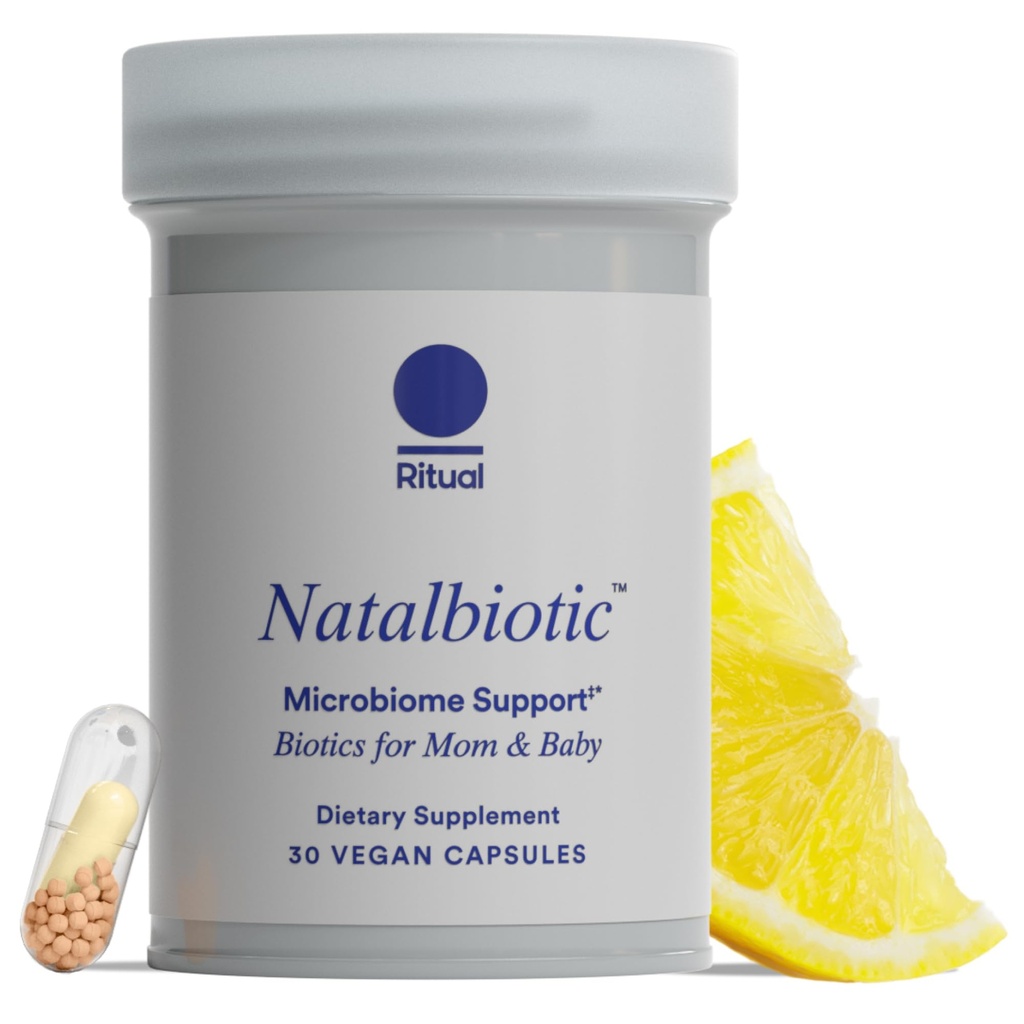 Ritual Prenatal Probiotics For Women - Support Microbiome, Gut, Digestive, Vaginal, and Baby’s Immune Health** - Natalbiotic For TTC, Pregnancy, Postpartum - Vegan - Citrus - 30 Capsules - 30 Servings