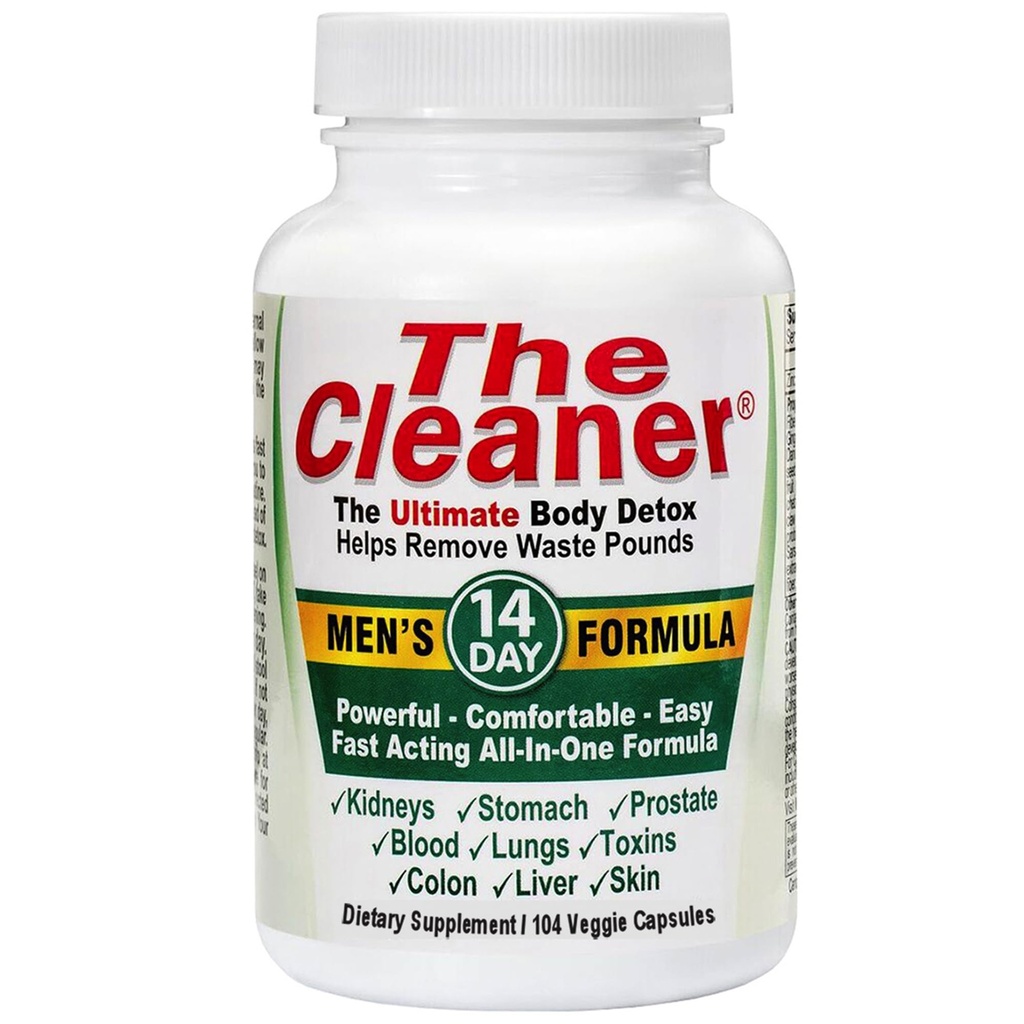 Century Systems The Cleaner Detox, Leistungsstarke 14-Tage Komplette innere Reinigung Formel für Männer, Unterstützung Verdauungsgesundheit, 104 vegetarische Kapseln