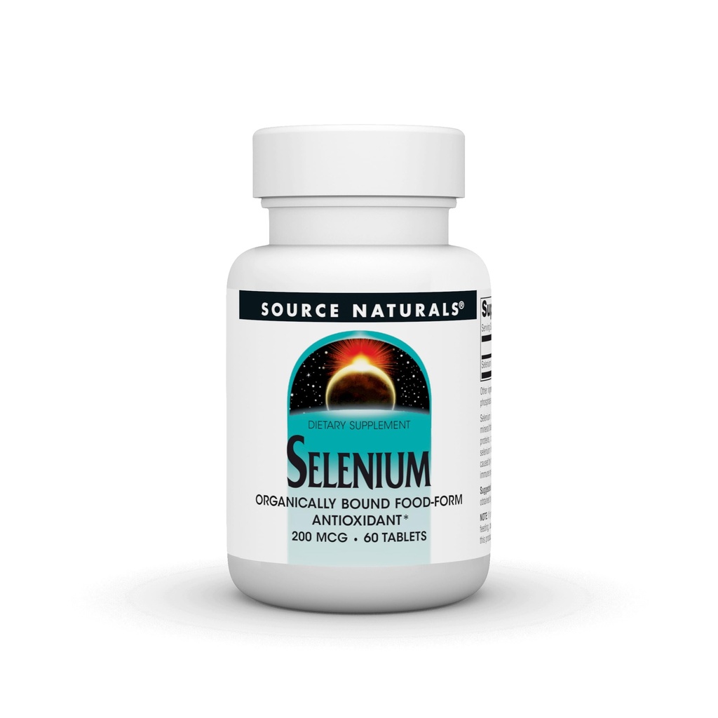 Quelle Naturals Selen, Bioally Bound Food-Form Antioxidant*, 200 mcg - 60 Tabletten