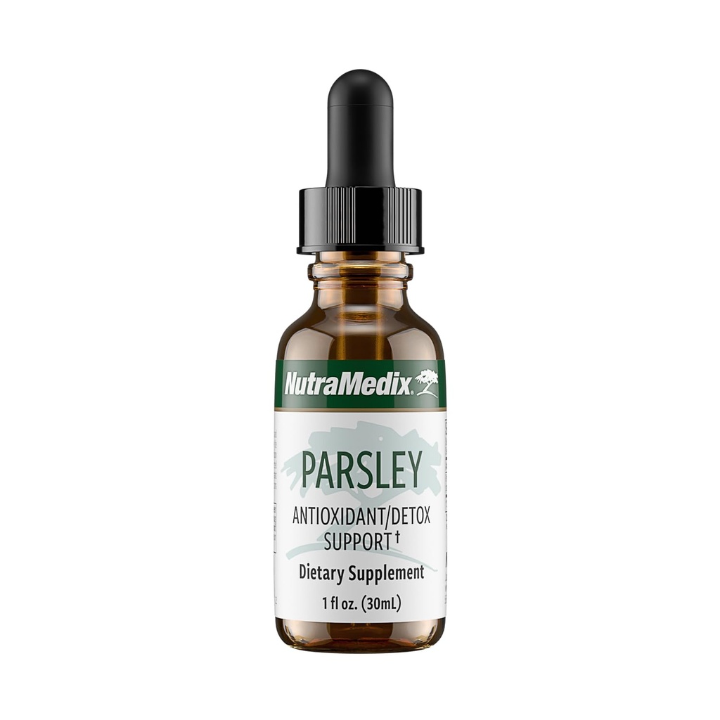 NutraMedix Parsley Herbal Supplement - Parsley Leaf and Stem Extract - Antioxidant Support, Body Detox & Cleanse Support - Liquid Herbal Supplements for Immune Health (1oz / 30ml)