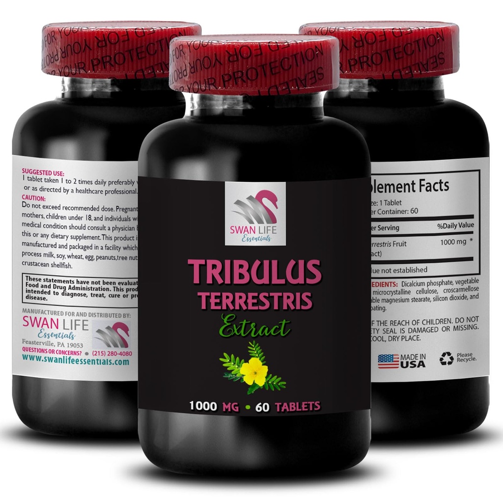 Strength Surge - TRIBULUS TERRESTRIS EXTRACTS - Pure Energy Support, Energy Source, Strength Boost, Stamina Power, Physical Power Booster, Muscle Recovery Support, Energy Recharge 1 Bottle 60 Tablets