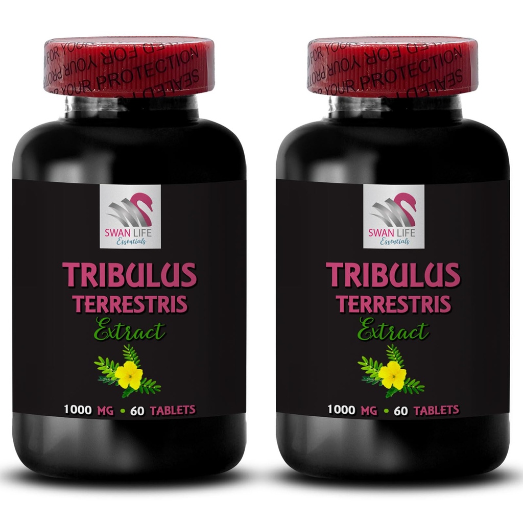 Pure Power - TRIBULUS TERRESTRIS EXTRACTS - Natural Muscle Boost, Physical Energy Source, Strength Surge, Active Body Power, Dynamic Strength, Muscle Support, Plant-Based Boost 2 Bottles 120 Tablets