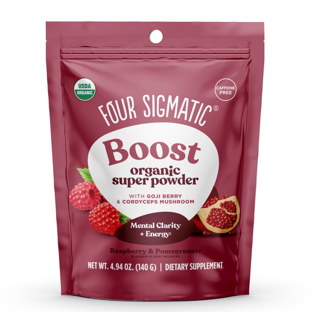Vier Sigmatic Perform Super Powder mit Super Fruits und Antioxidantien Red Raspberry - Can