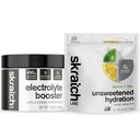 Skratch Labs Customizable Hydration - Zero Sugar Your Hydration with Our Electrolyte Booster and Unsweetened Lemon Lime Sport Drink Mix. Non-GMO, Vegan, Kosher, Keto