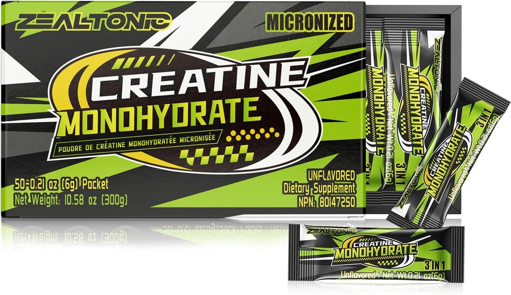 5000mg 99.9% Micronized Creatine Monohydrate Powder Stick Packs with 800mg of Taurine, and 200mg of L-theanine Supports Strength, Lean Muscle, & Recovery for Men & Women Creatine Packets 100 Servings