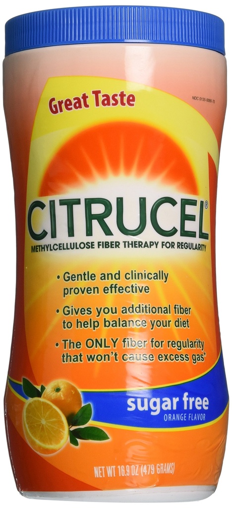 Citrucel Orange Sugar Free Laxative, 16.9 Unze