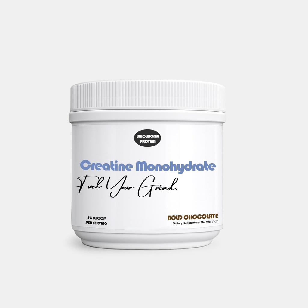 100% CREATINE MONOHYDRATE - Muscle Growth - Performance Boost - Strength Gain - Athletic Performance - Flavored, Unflavored, 5g per Scoop (Bold Chocolate)