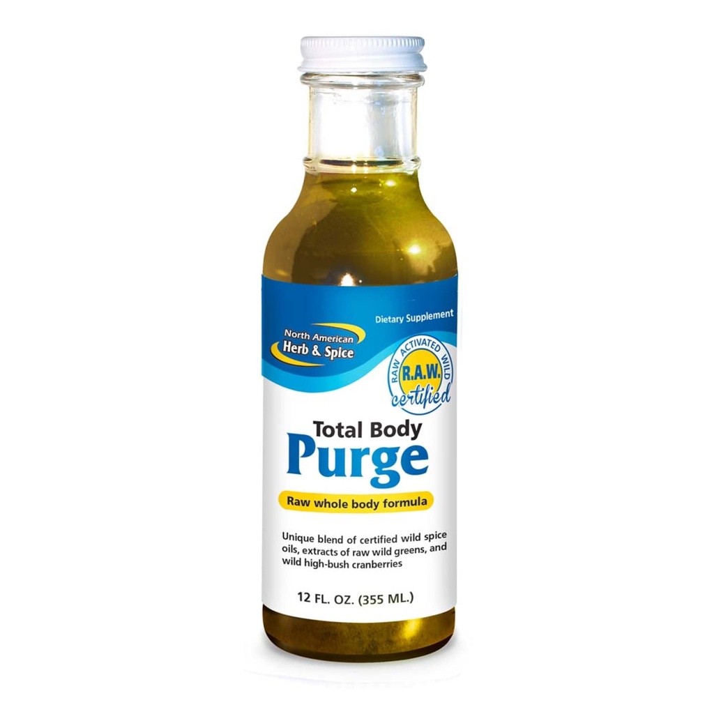 NORTH AMERICAN HERB & SPICE Total Body Purge - 12 fl. oz. - Raw Whole Body Formula - Builds Healthy & Nutritious Diet - Contains Natural Source Phenols, Vitamins, & Minerals - 12 Servings