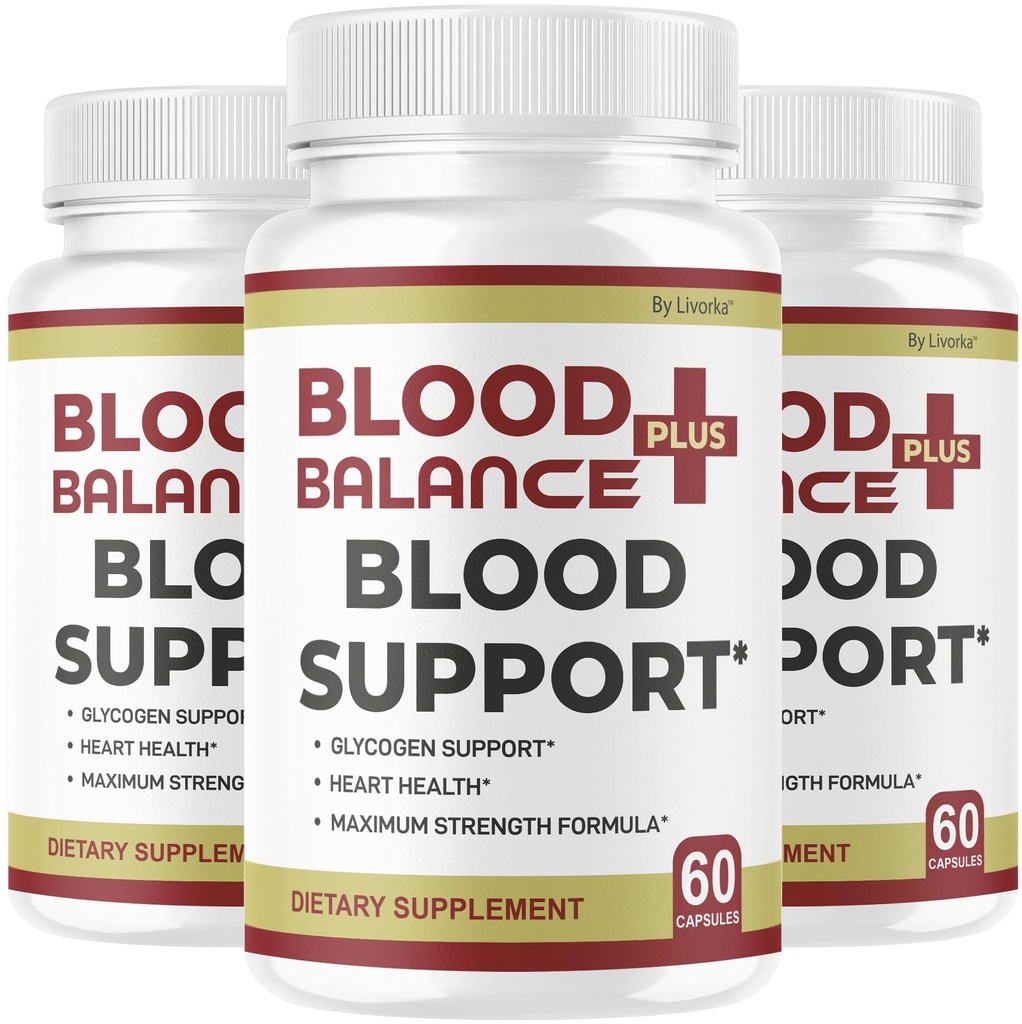 (3 Pack) BloodBalance Plus Capsules - Official BloodBalance Plus Support Supplement Premium Pills All Natural Advanced Formula Multivitamin for Overall Health & Wellness, 180 Capsules for 3 Months