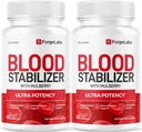 (2 Pack) Forge Labs Blood Stabilizer - Official ForgeLabs Capsules Natural Formula Support Advanced Premium Pills - Maximum Strength, Multivitamin for Health & Wellness, 120 Capsules for 2 Months