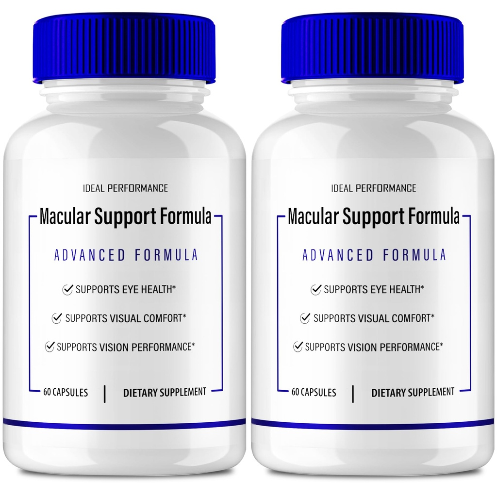 Macular Support Capsules, Official MacularSupport Eye Health Supplement Pills - Maximum Strength, All Natural Visual Wellness, Eye Comfort & Healthy Vision, Macular Support Pills Reviews (2 Pack)