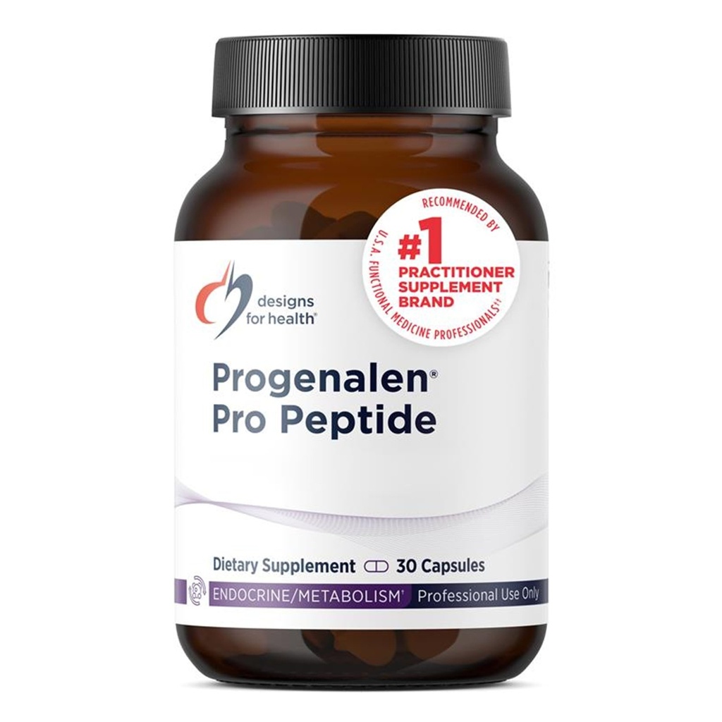 Designs for Health Progenalen Pro Peptide Supplement- Triple-Action Formula Supporting Cellular Aging and Metabolism - Gluten Free (30 Capsules)