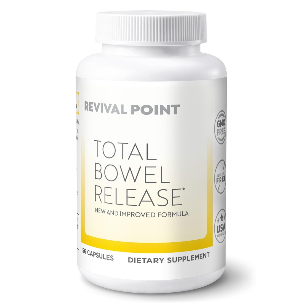 Total Bowel Release Digestion Supplement for Regularity, Gut Health for Women and Men, Digestive Comfort - Bowel Movement Supplements with Kiwi Extract, Triphala, Probiotics (60ct)