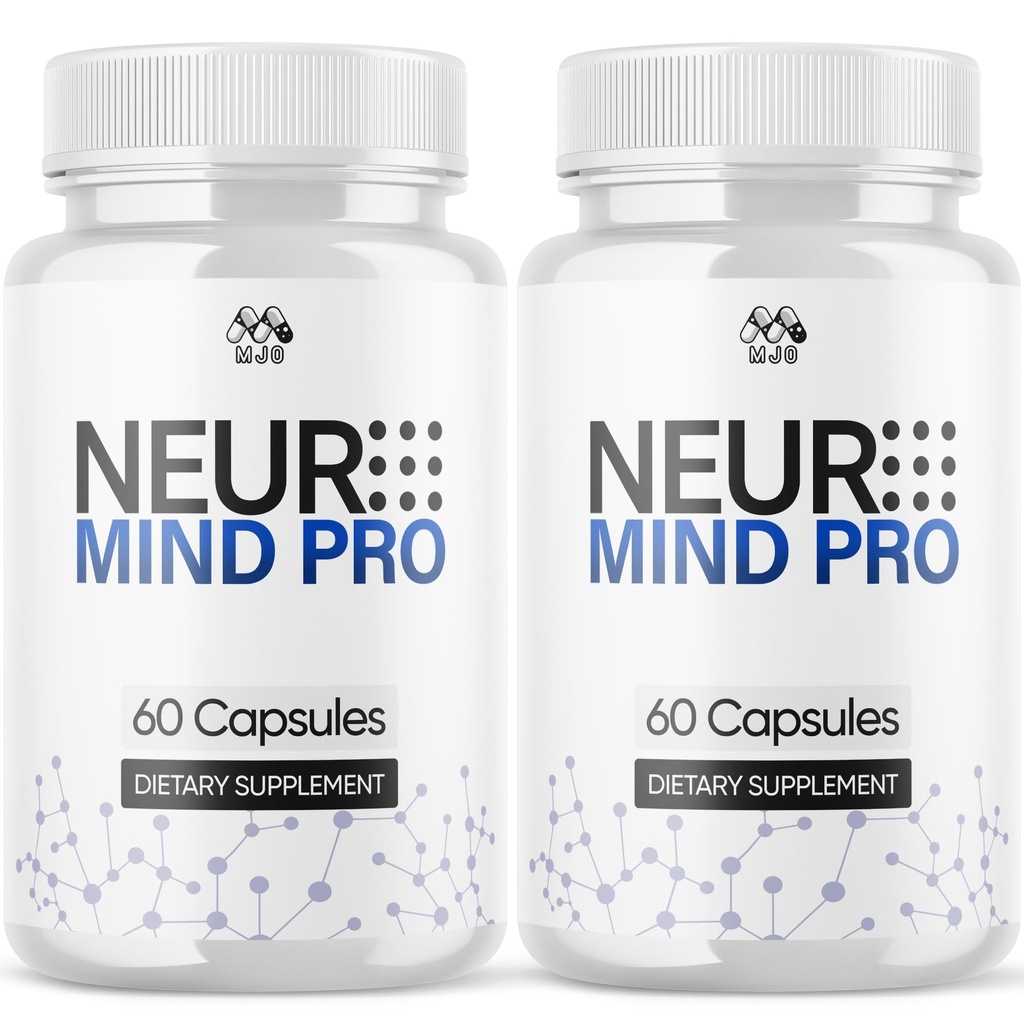 (2 Pack) Neuro Mind Pro Capsules, Official NeuroMind Pro Brain Health Pills with All Natural Ingredients, Brain Health and Wellness Supplement with Premium Vitamins for Women and Men (120 Capsules)