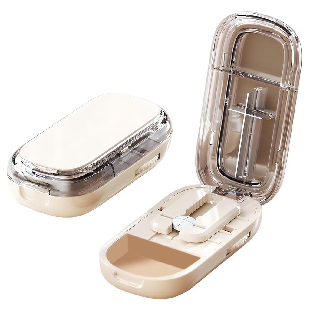 Echu Pill Cutter,Adjustable Pill Cutter,Small and Tiny,with Improved Sharp Blade, Professional Portable Pills Cutter for Small and Tiny Pills,for Large,Pill Cutter Splitter for Small and Tiny Pills