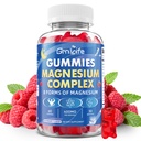 Magnesium Complex Gummies, 400mg Magnesium Complex w/8 Forms of Magnesium for Calm, Relaxation & Muscle Support, Sugar-Free, Raspberry Flavor, 60 Count
