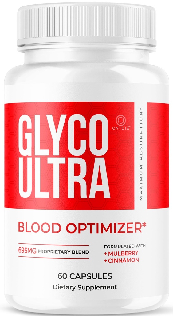 Glyco Ultra - Glyco Ultra Optimizer Capsules, GlycoUltra Support Advanced Formula Premium Pills Maximum Strength All Natural Vitamins for Overall Health & Wellness, 60 Capsules for 1 Month