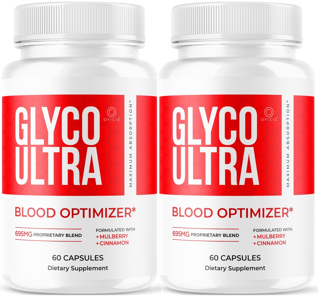 (2 Pack) Glyco Ultra - Glyco Ultra Optimizer Capsules, GlycoUltra Support Advanced Formula Premium Pills Maximum Strength All Natural Vitamins for Overall Health & Wellness, 120 Capsules for 2 Months