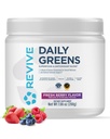 REVIVE MD Daily Green Powder Superfood (Fresh Berry) - Supergreens Powder to Support Energy Levels - Grüner Saft, der die Faseraufnahme verbessert - Gemüse unterstützt Verdauung und Gutgesundheit