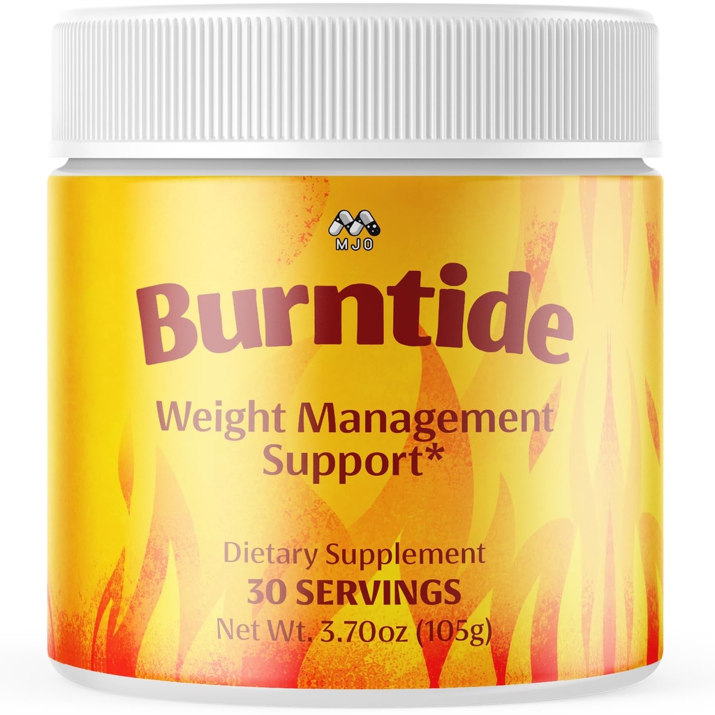 Burntide Powder, Official Burn Tide Powder Mixture with All Natural Ingredients, Advanced Weight & Wellness Support Supplement, Max Strength Healthy Lifestyle Vitamins for Women and Men (30 Servings)