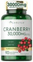 Carlyle Cranberry Supplement | 30.000mg | 90 Kapseln | Non-GMO und Gluten Kostenlose Formel | Cranberry Pillen aus Konzentrat Extrakt