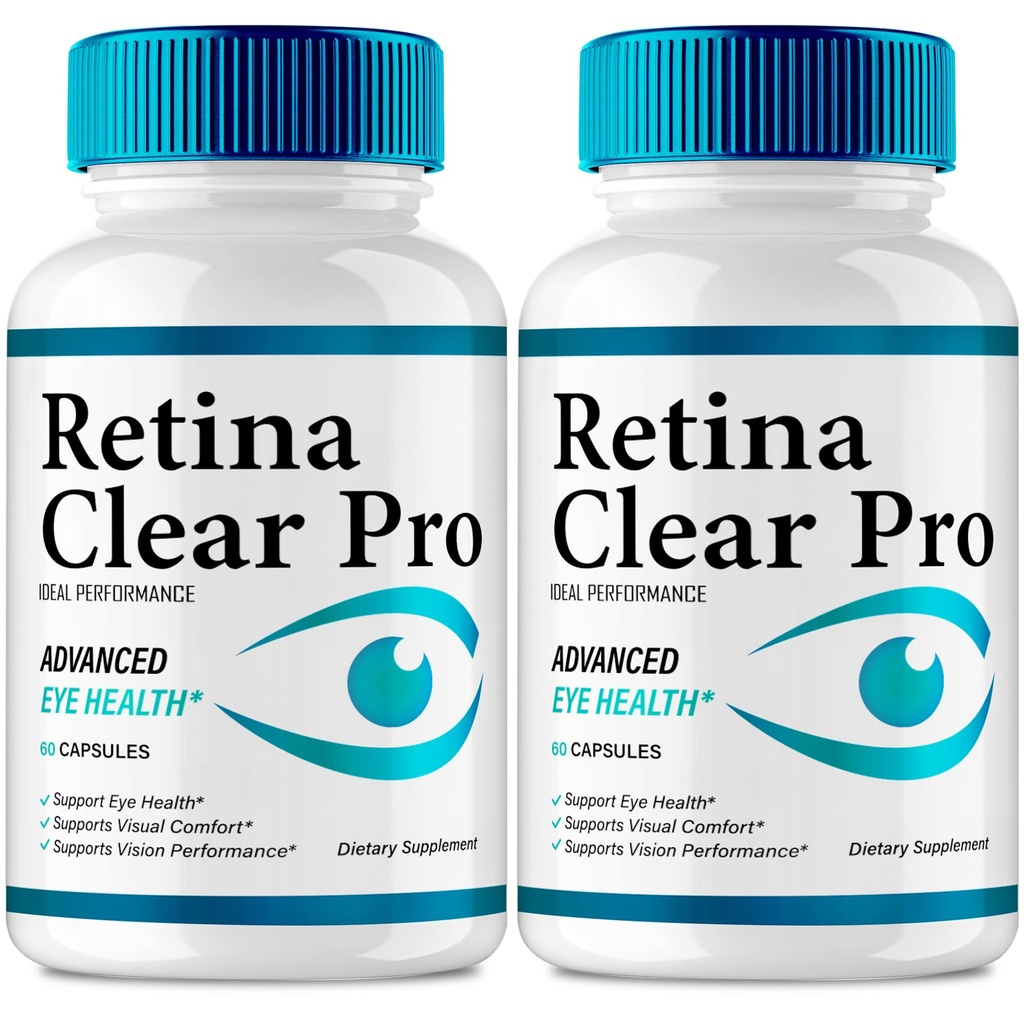 Retina Clear Eye Supplement - Retina Clear for Eyes Capsules - Maximum Strength, Advanced Formula All Natural Visual Wellness, RetinaClear Pro Reviews (2 Pack)