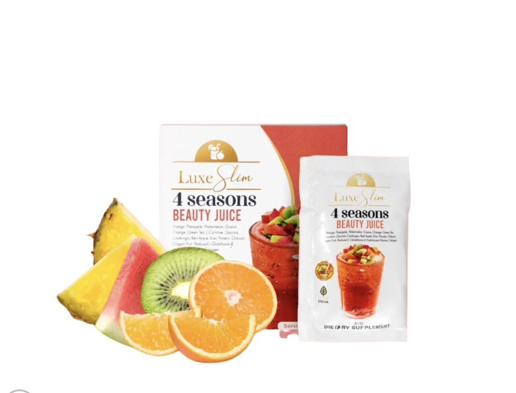 Luxe Slim 4 SEASONS Beauty Juice, 21g x 10 Sachets, 10 Count (Pack of 1)