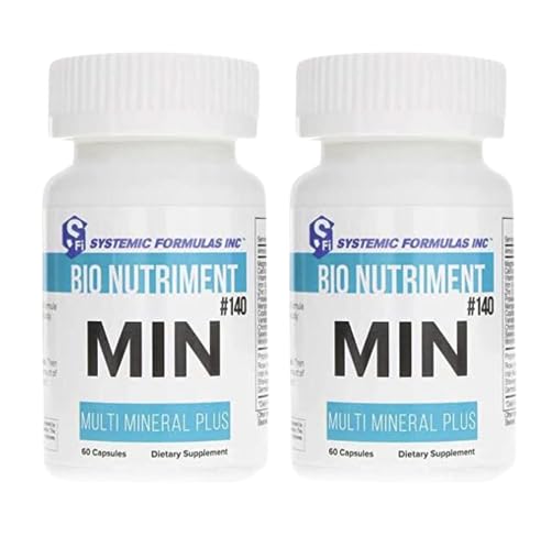 Systemic Formulas MIN Multi Mineral Plus - 60 Capsules (Pack of 2) Comprehensive Mineral Support for Wellness - Balanced Blend, Essential Nutrients