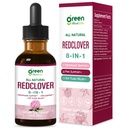 greenHerbVibe Red Clover Herb Extract Drops, Natural Supplement for Women Menopause, PMS Support & Hot Flash Relief, Herbal Complex with Black Cohosh Motherwort and More. 2 oz