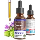 Grama Wellness Zzzzz Organic Sleep Aid Tincture – Non Habit Forming Nighttime Drops for Adults, Fast-Acting Liquid Sleep Aid for Deep Rest, Calm & Relaxation – Alcohol-Free, 1 fl oz