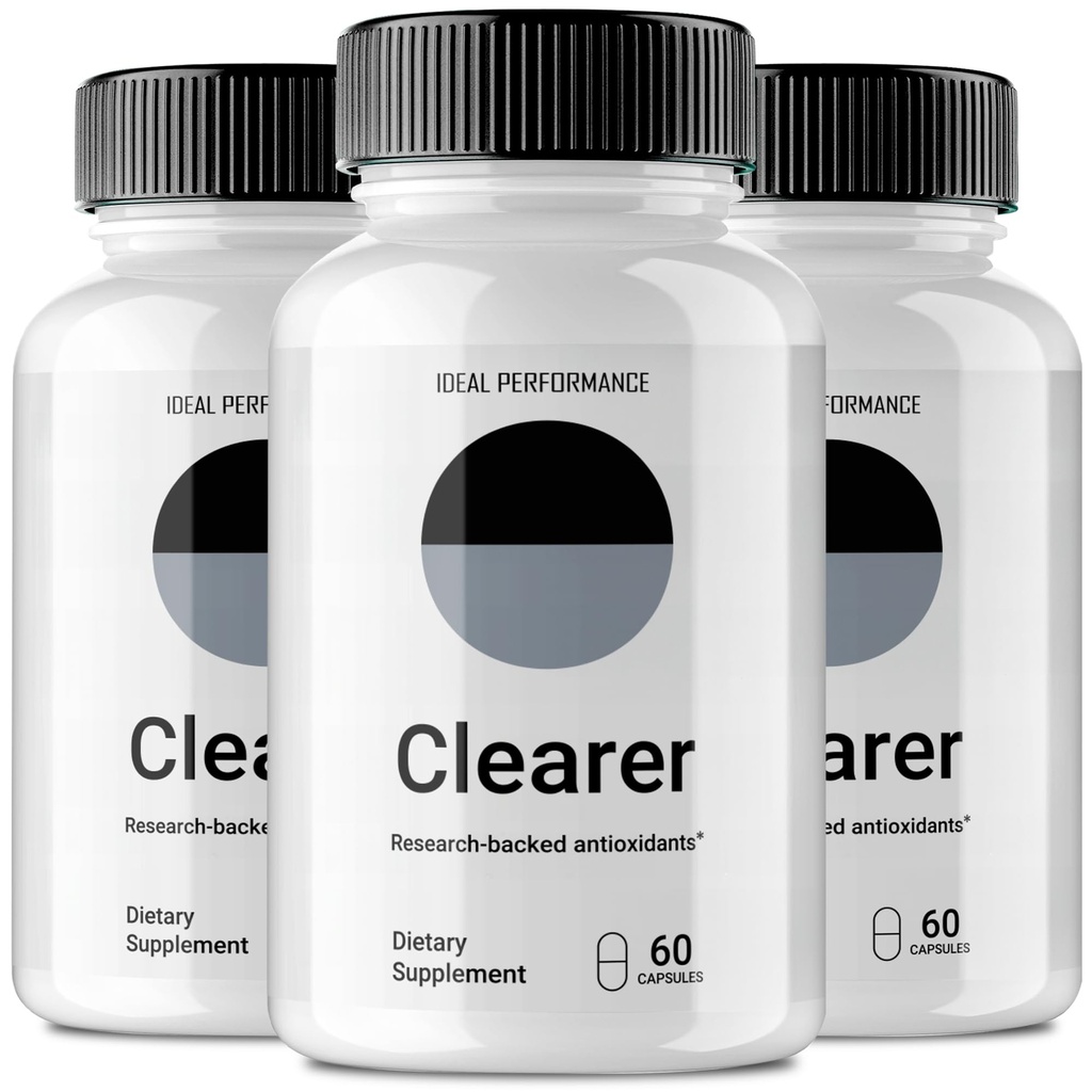 Clearer Vision Support Capsules, Clearer Pills Advanced Formula Eye Health Supplement - All Natural Health & Wellness Vitamin Supporting Vision & Eye Health, Crystal Clear Vision Reviews (3 Pack)