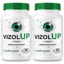 (2 Pack) VizolUp Capsules – Vizol Up Supplement with Natural Ingredients | Premium Eye Care Formula for Visual Clarity, Eye Strain Support & Vision Support | Easy-to-Take Pills (120 Capsules)
