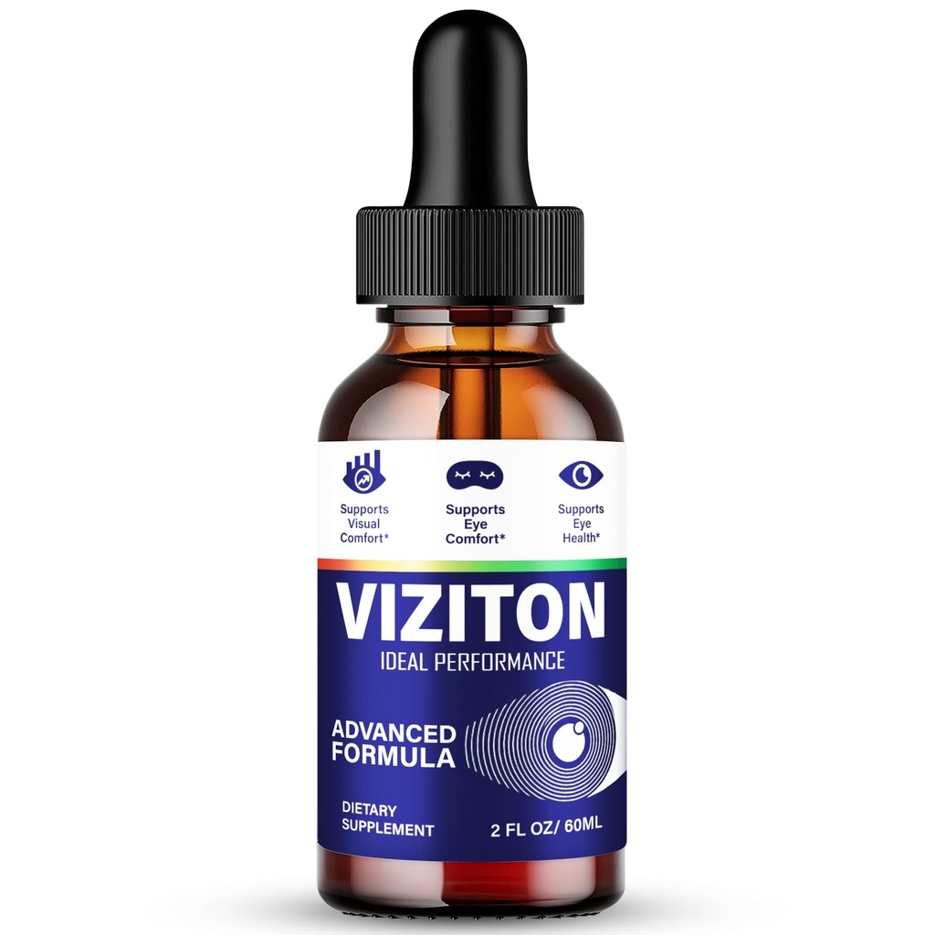 Viziton Eye Drops, Official Viziton Eye Health Supplement Droppers, Maximum Strength, All Natural Visual Wellness, Eye Comfort & Healthy Vision, Premium Advanced Formula Viziton Drops Reviews (1 Pack)