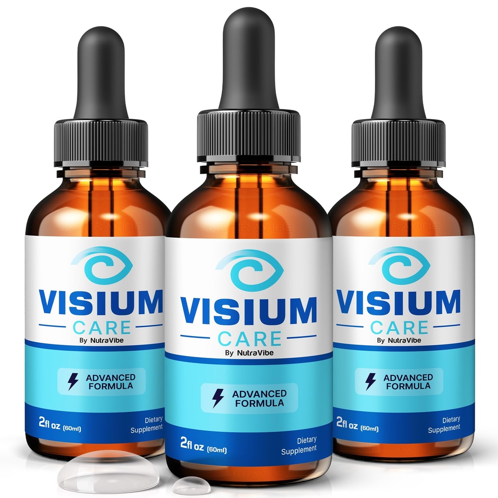 (3 Pack) Visium Care Drops – Eye Health Liquid Supplement, VisiumCare Vision Support Formula with Natural Ingredients, Easy-to-Use Oral Dropper for Daily Eye Care, Non-Habit Forming (90 Servings)