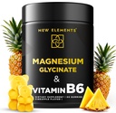 Magnesium Glycinate Gummies 500mg with Vitamin B6 100mg for Adults and Kids - High Absorption | Non-GMO | No Gluten | Stress Relief | Sleep & Relaxation | Muscle & Heart Support | Natural & Vegan